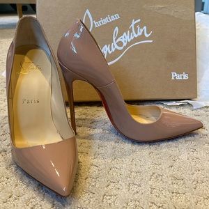 Christian Louboutin So Kate 120mm Nude Patent